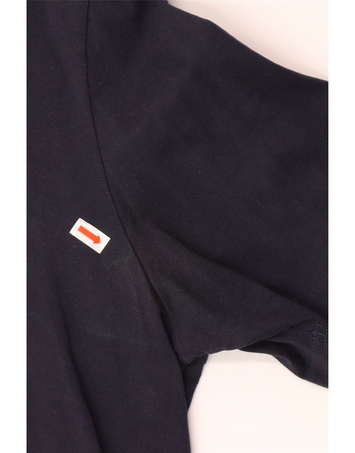 ADIDAS Mens Graphic T-Shirt Top Medium Navy Blue Cotton Vintage Adidas and Second-Hand Adidas from Messina Hembry 