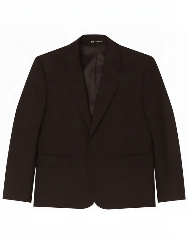 Zara Veste Blazer Homme EU 52 Large Noir Polyester
