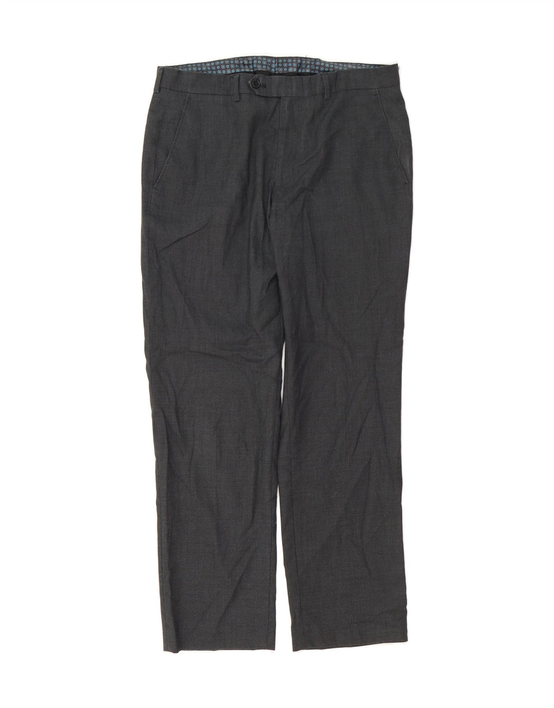 MICHAEL KORS Mens Straight Suit Trousers W33 L30 Grey Polyester Vintage Michael Kors and Second-Hand Michael Kors from Messina Hembry 