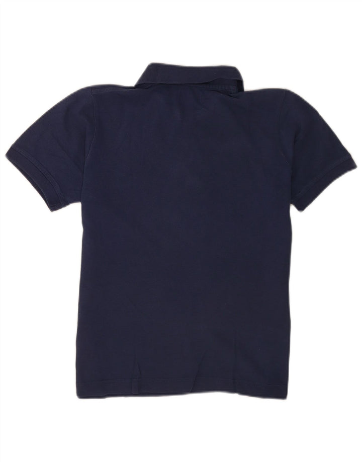 Kappa Womens Polo Shirt UK 12 Medium Navy Blue Cotton