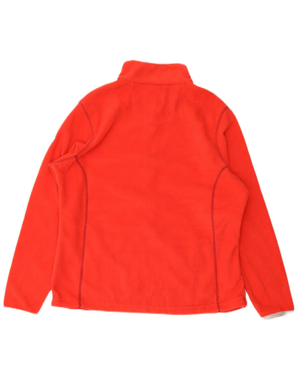 Regatta Womens Fleece Tracksuit Top Jacket UK 18 XL Red Polyester