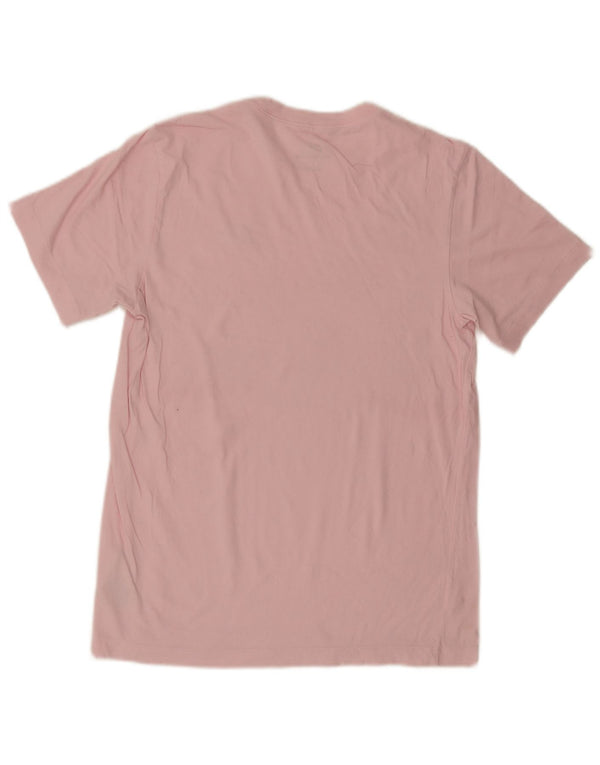 Nike Damen T-Shirt Top UK 10 Small Rosa Baumwolle