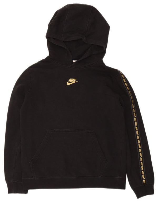 Nike Boys Graphic Hoodie Džemper 12-13 godina veliki crni pamuk