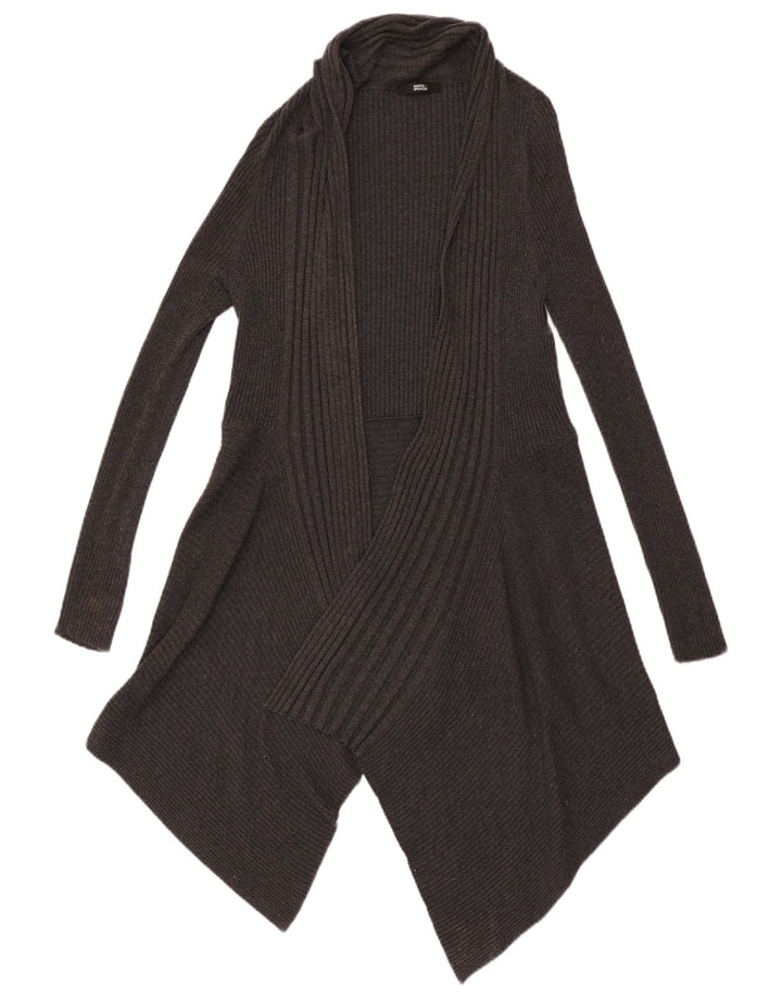 Marks & Spencer Damen Longline Open Cardigan Pullover UK 16 Large Grau