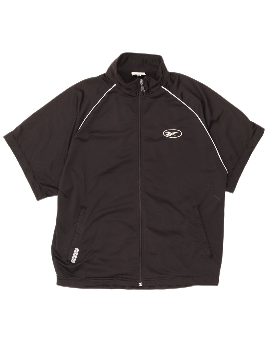 Reebok Herren Graphic Kurzarm-Trainingsoberteil, Jacke, Mittelschwarz