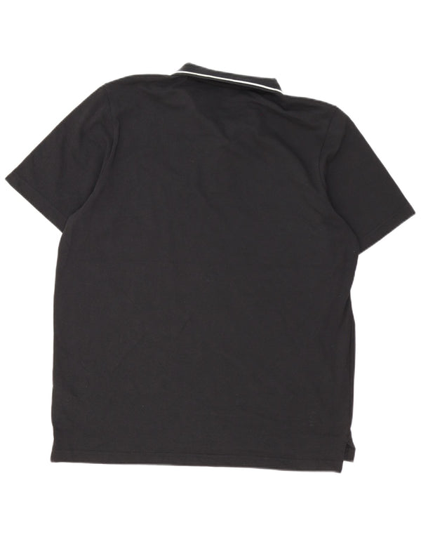 Polo Adidas Hombre Grande Algodón Negro