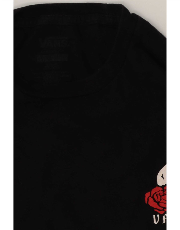 Vans Herre Grafisk T-Shirt Top Stor Sort Bomuld