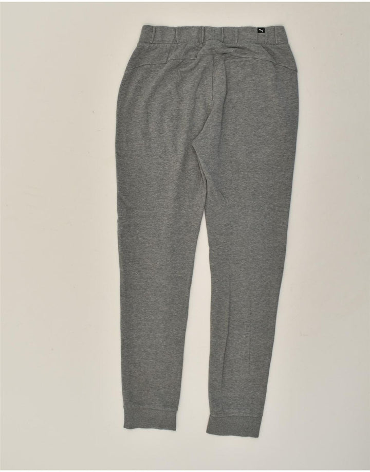 PUMA Mens Tracksuit Trousers Joggers Small Grey | Vintage Puma | Thrift | Second-Hand Puma | Used Clothing | Messina Hembry 
