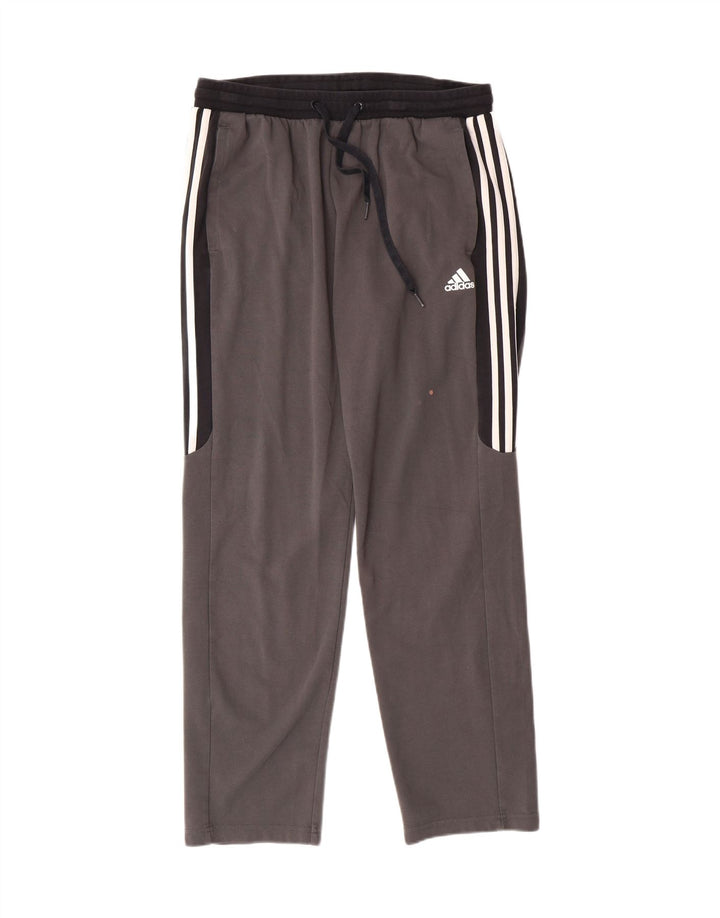 ADIDAS Mens Tracksuit Trousers Large  Grey Colourblock Cotton Vintage Adidas and Second-Hand Adidas from Messina Hembry 