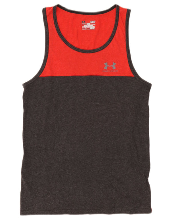 Under Armour Herre Heat Gear Vest Top Lille Rød Colourblock