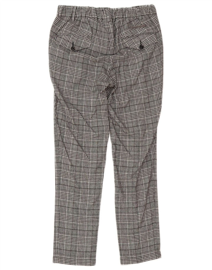 Alessandro Dell'Acqua Womens Suit Trousers IT 44 Medium W30 L29 Grey Check
