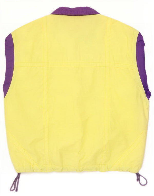 Skila Mens Graphic Gilet IT 50 Large Yellow Colourblock Βαμβακερό
