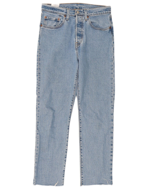 Levi's Damen 501 Straight Jeans W27 L28 Blaue Baumwolle