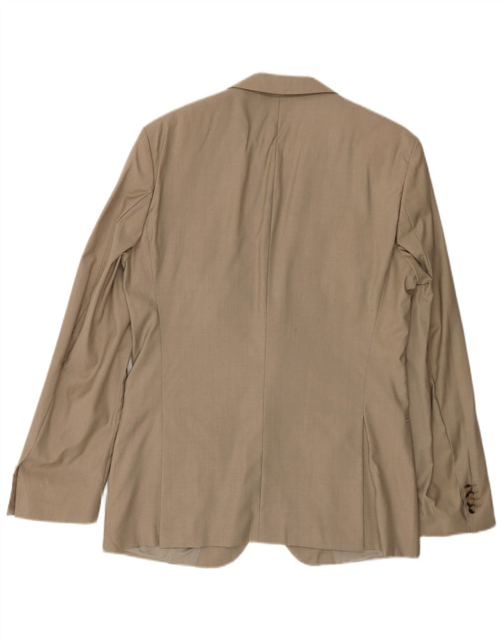 Hugo Boss Herre 2-knaps blazerjakke EU 50 Large Beige Uld