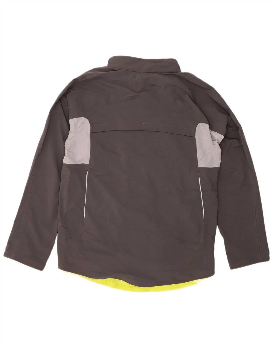REEBOK Herre Windbreaker Jacket UK 40 Large Grå Colourblock Polyester