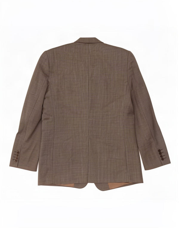 Jaqueta blazer masculina de 2 botões Marks & Spencer Reino Unido 42 grande lã cinza