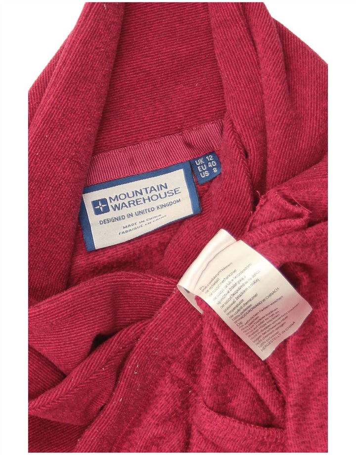 Mountain Warehouse Damen-Fleecepullover UK 12 Mittelrotes Polyester