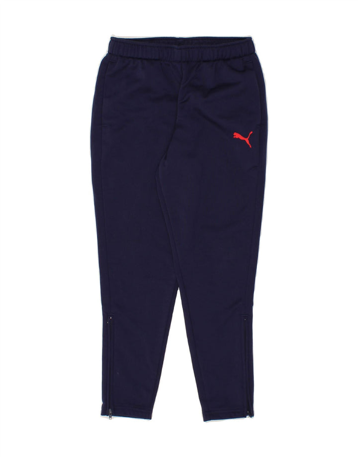 PUMA Boys Tracksuit Trousers 7-8 Years Navy Blue Vintage Puma and Second-Hand Puma from Messina Hembry 