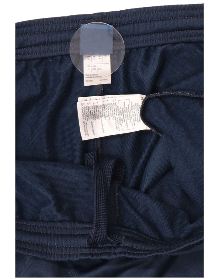 Reebok Mens Tracksuit Trousers Large Navy Blue Polyester
