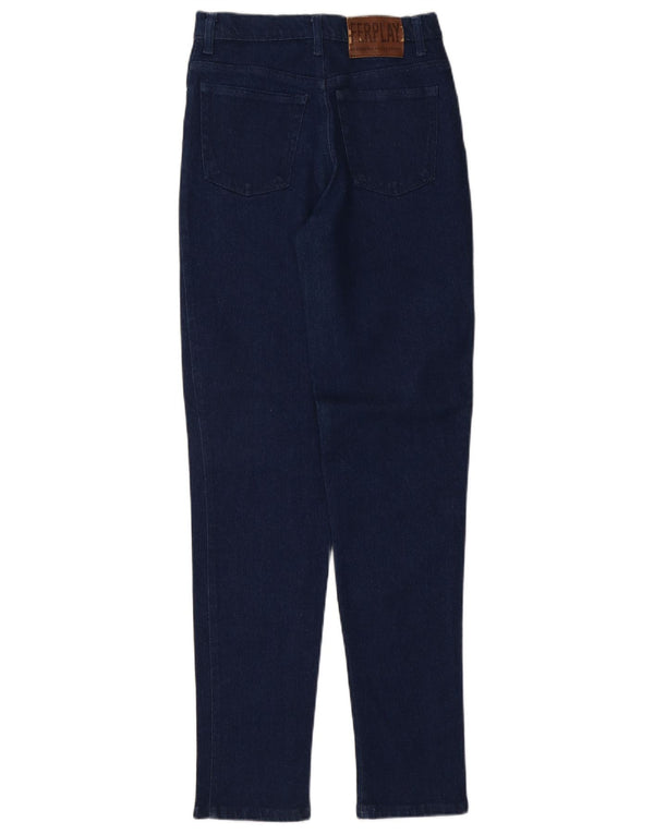 Jean fuselé vintage femme W27 L32 bleu marine