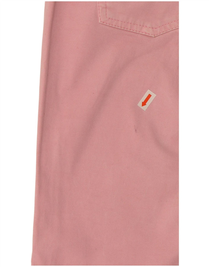 Fay Damen Straight Jeans W31 L27 Rosa Baumwolle