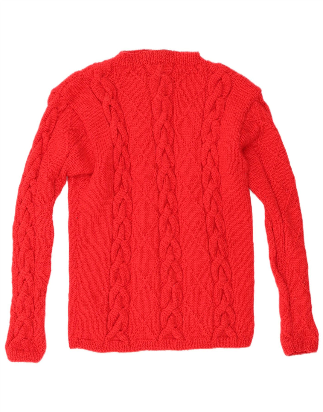 Vintage Womens Turtle Neck Jumper Sweater UK 12 Medium Red