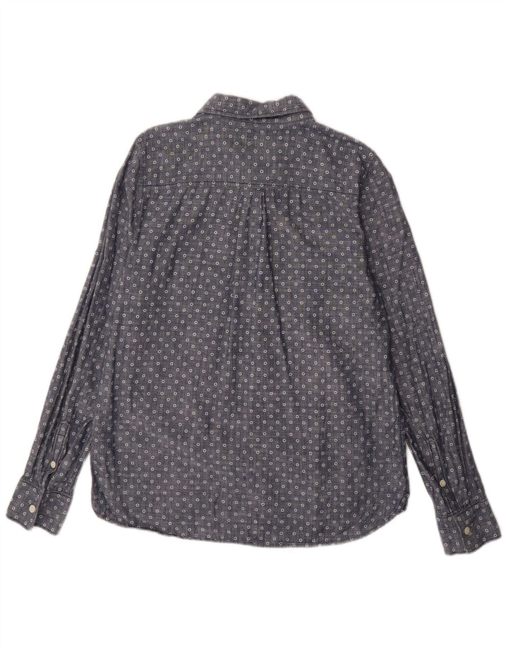 J. CREW Camisa tipo jersey para mujer US 6, tamaño mediano, azul manchado