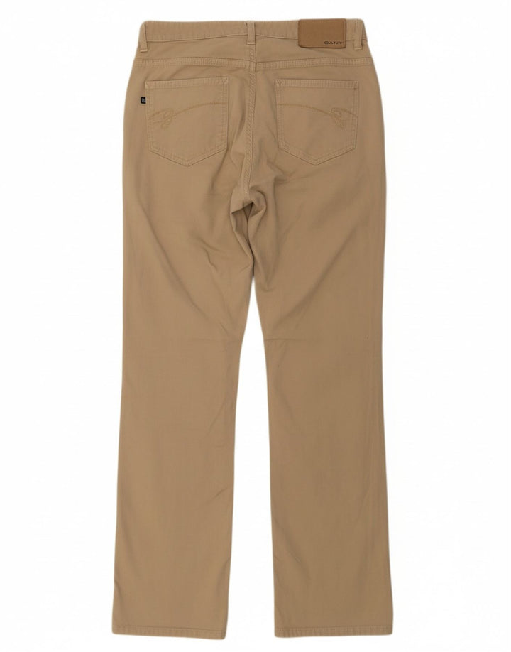 GANT Calça feminina reta casual W27 L32 algodão bege