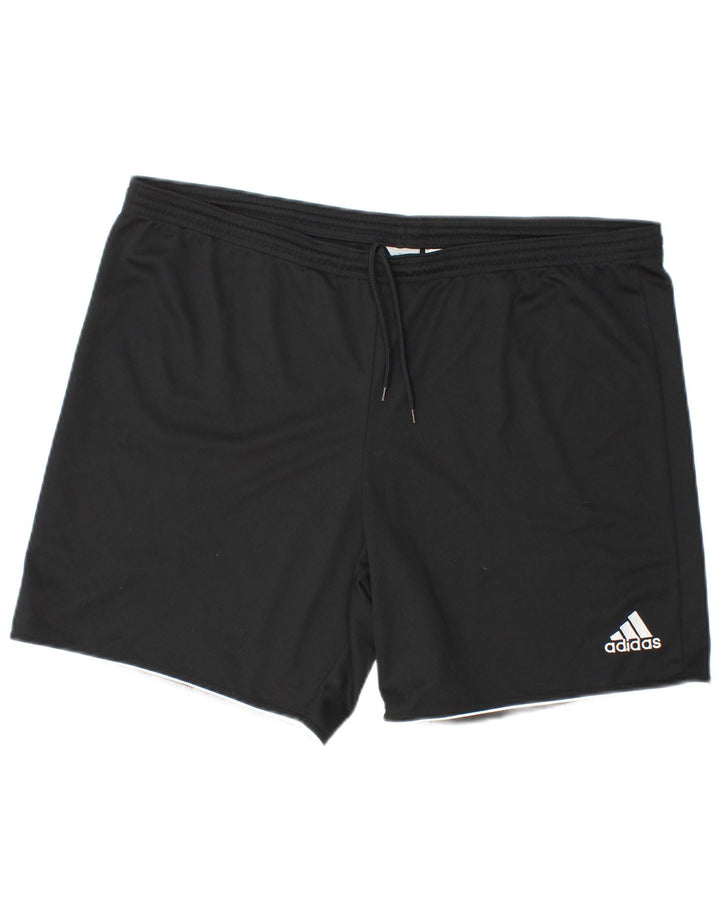Męskie spodenki sportowe Adidas Climalite, duże, czarne, poliestrowe