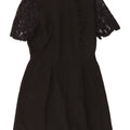 WAREHOUSE Womens A-Line Dress UK 12 Medium Black Polyester
