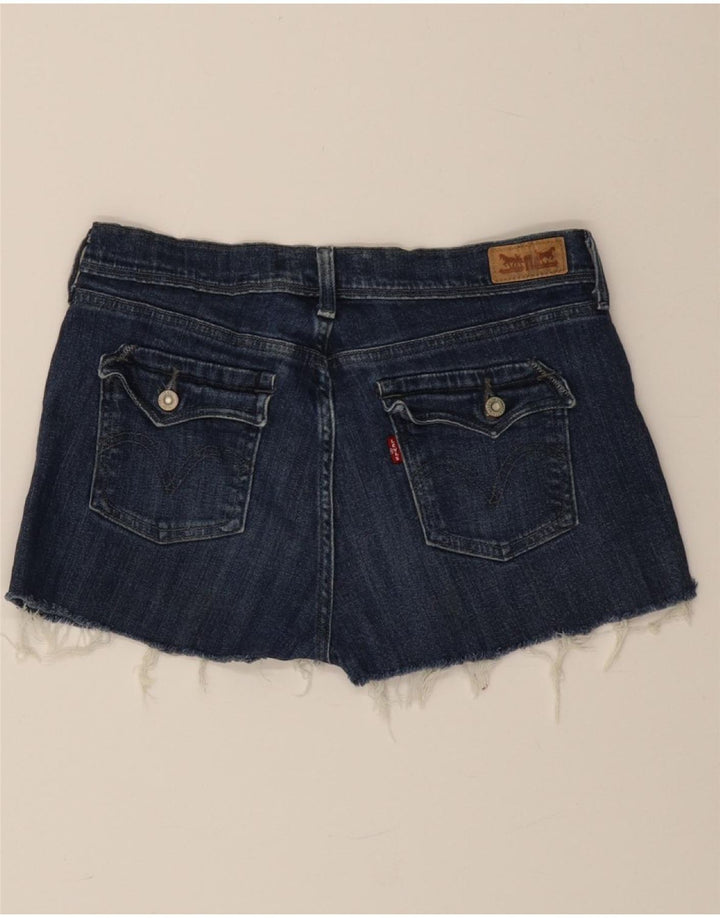 LEVI'S Womens 515 Denim Shorts W29 Medium Navy Blue Cotton Vintage Levi's and Second-Hand Levi's from Messina Hembry 