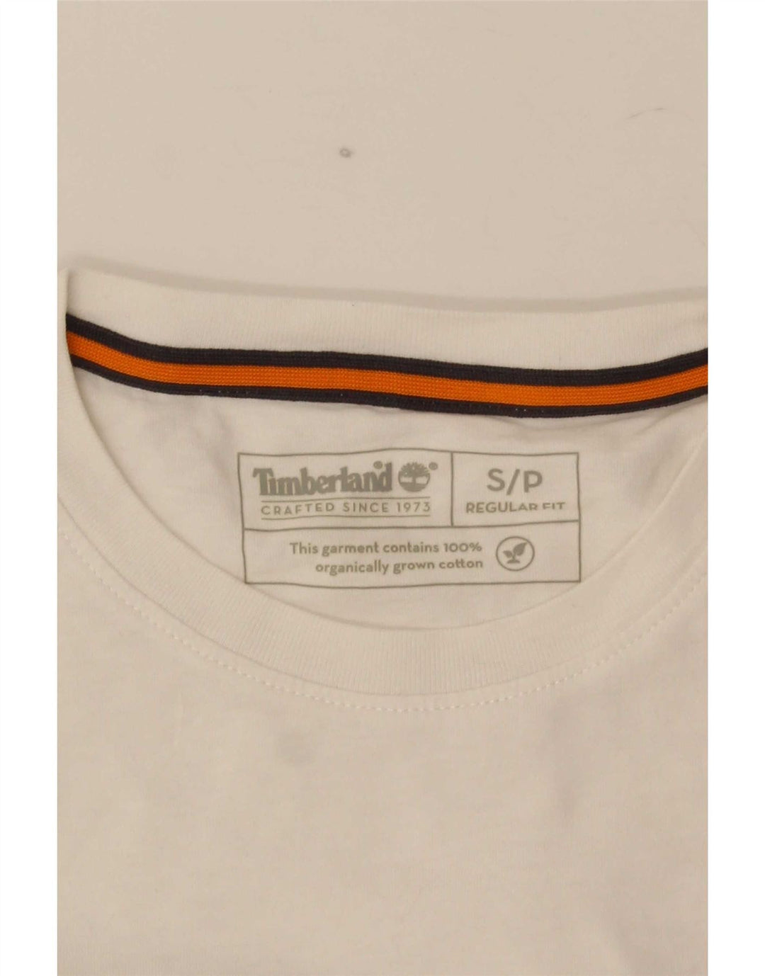Timberland Mens Regular Fit Graphic T-Shirt Top Small White Cotton