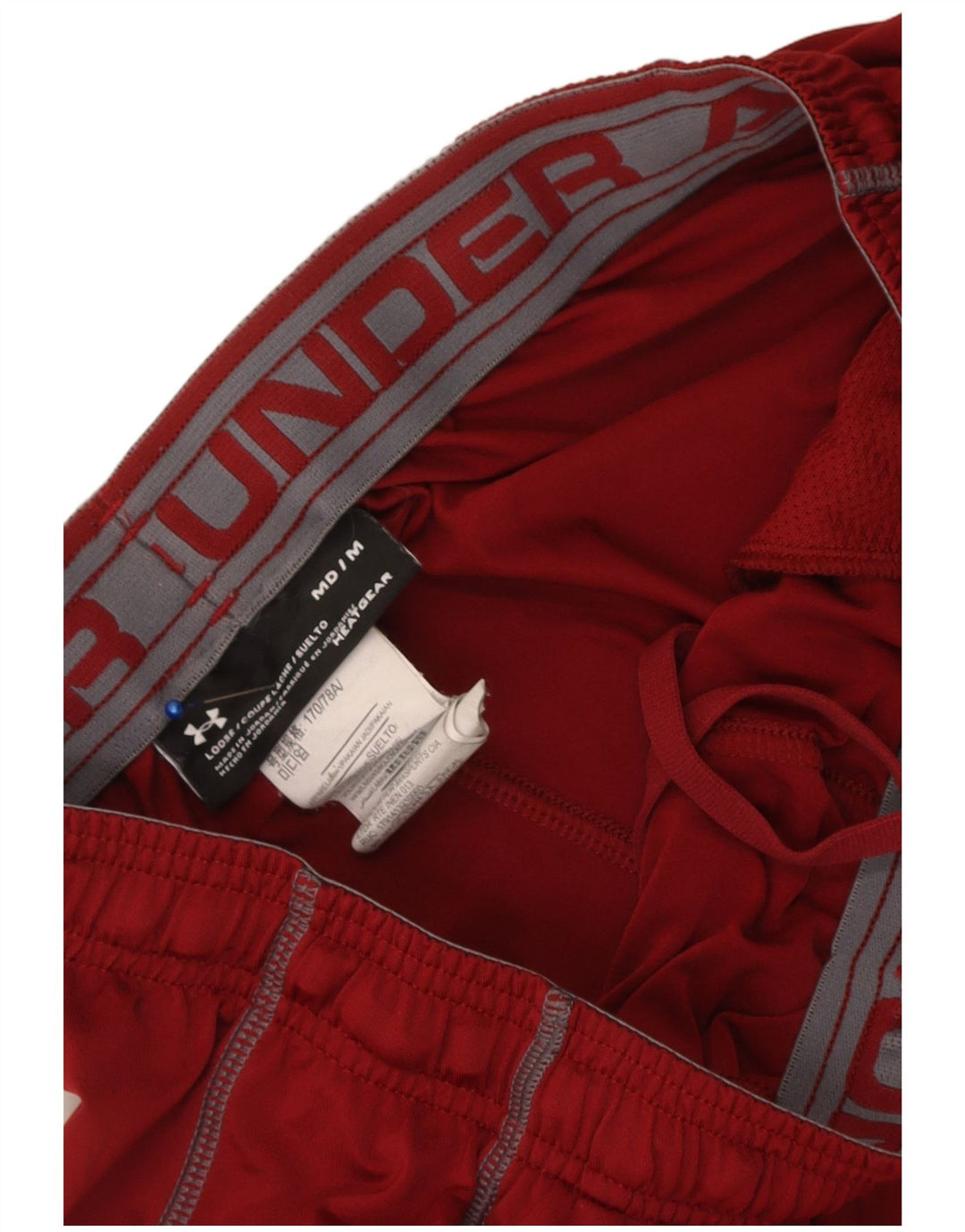 Under Armour Mens Heat Gear Sport Shorts Medium Maroon Polyester