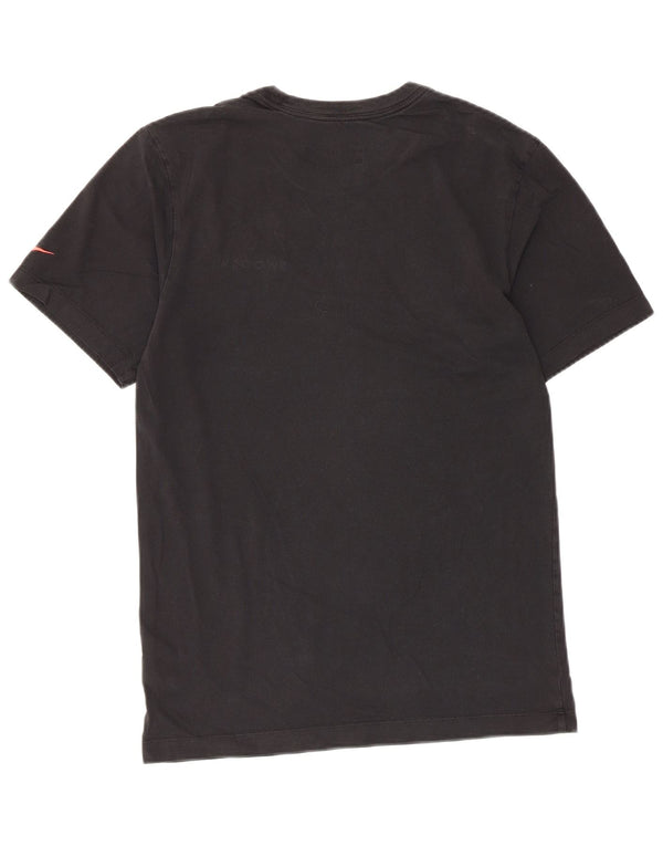Nike Mens Swoosh Graphic T-Shirt Top Small Black Cotton