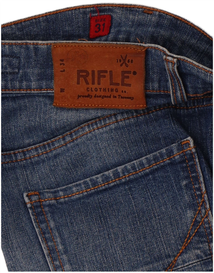 Pantalones cortos de mezclilla para hombre Rifle W31 azul medio