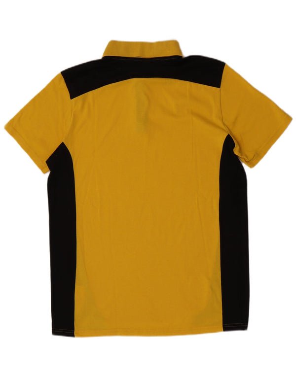 Puma Polo Homme Large Jaune Colorblock Polyester