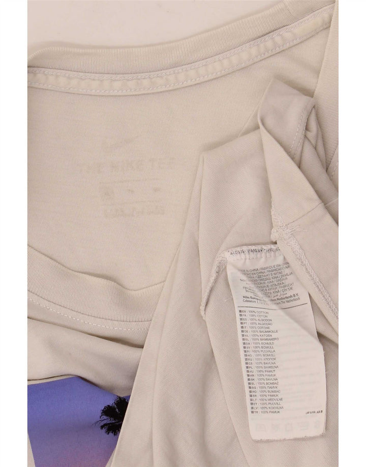Nike - Camiseta gráfica para hombre, talla grande, algodón blanco