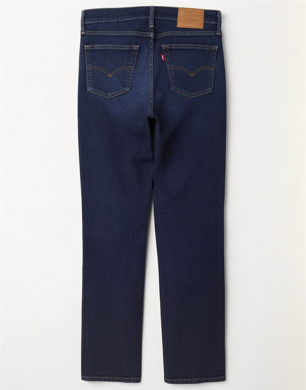 Levi's Womens 724 High Rise Straight Jeans W28 L32 Navy Blue Cotton