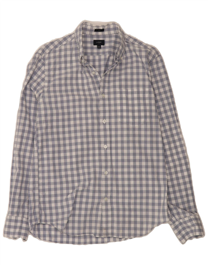 J. CREW Mens Shirt Medium Blue Gingham Cotton Vintage J. Crew and Second-Hand J. Crew from Messina Hembry 