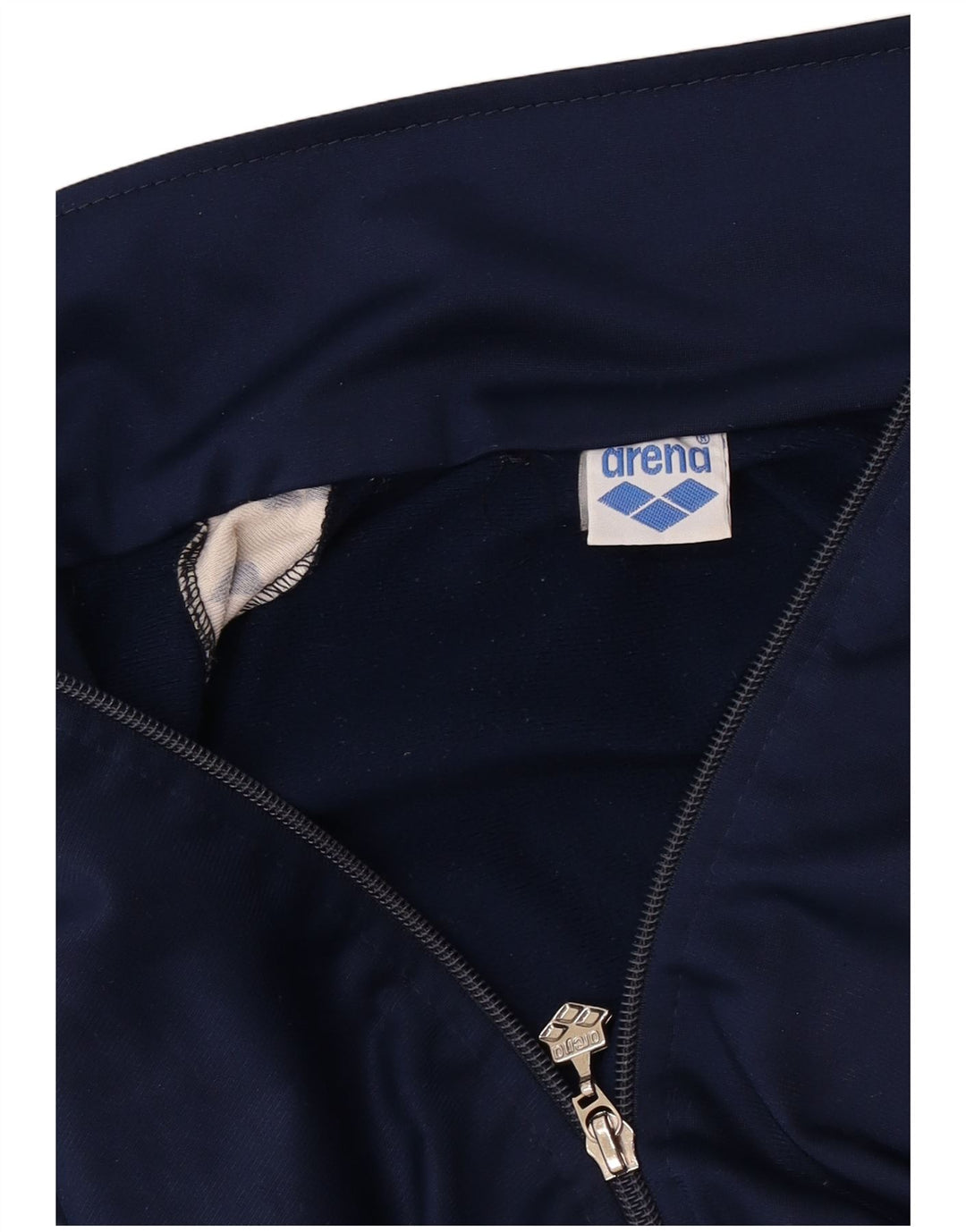 Arena Mens Graphic Tracksuit Top Jacket XL Navy Blue Colourblock