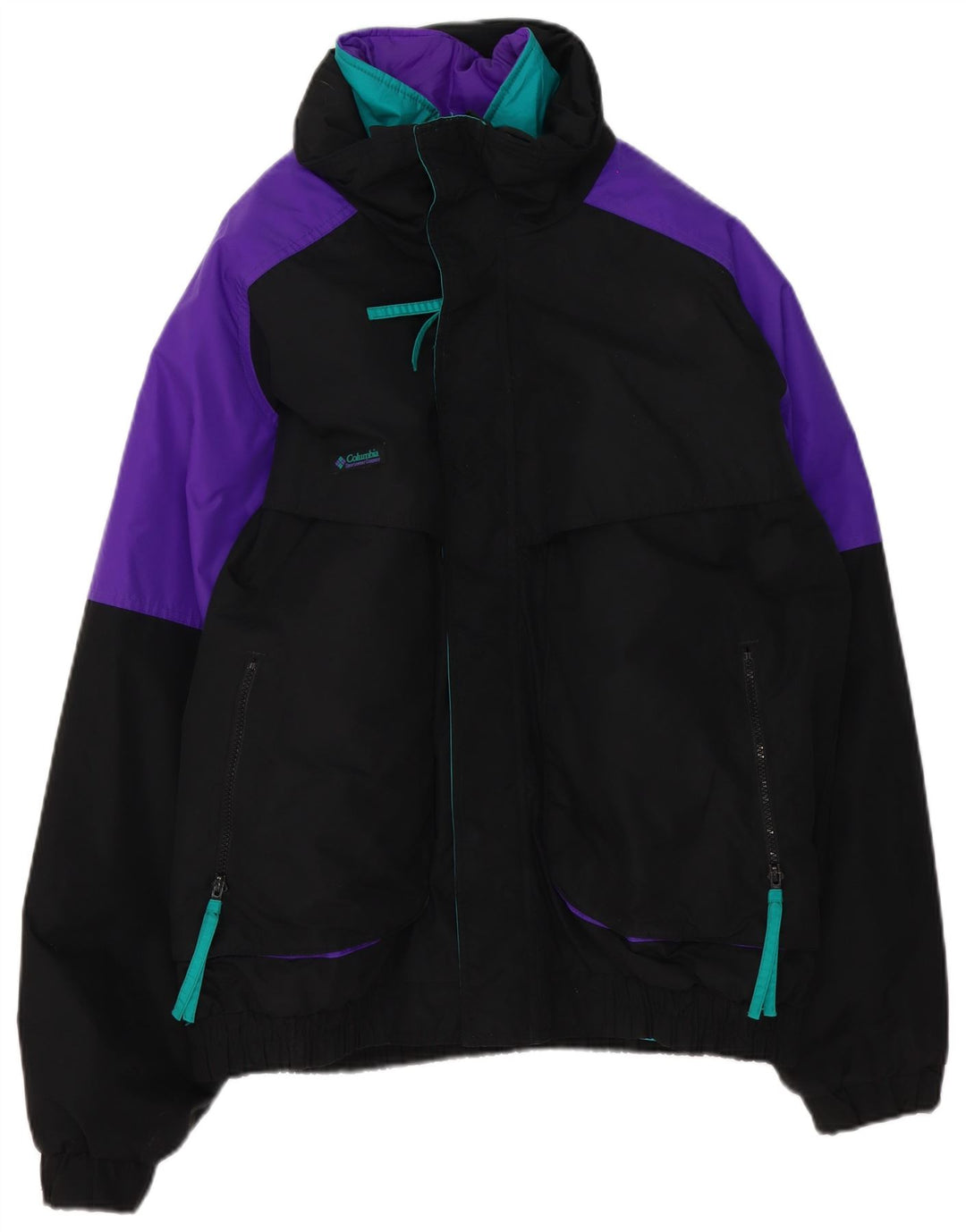 Columbia Mens Ski Jacket UK 40 Large Black Colourblock Nylon