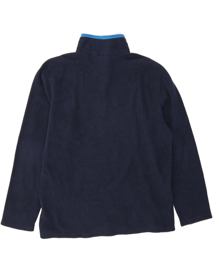FILA Mens Zip Neck Fleece Jumper XL Navy Blue Polyester Vintage Fila and Second-Hand Fila from Messina Hembry 