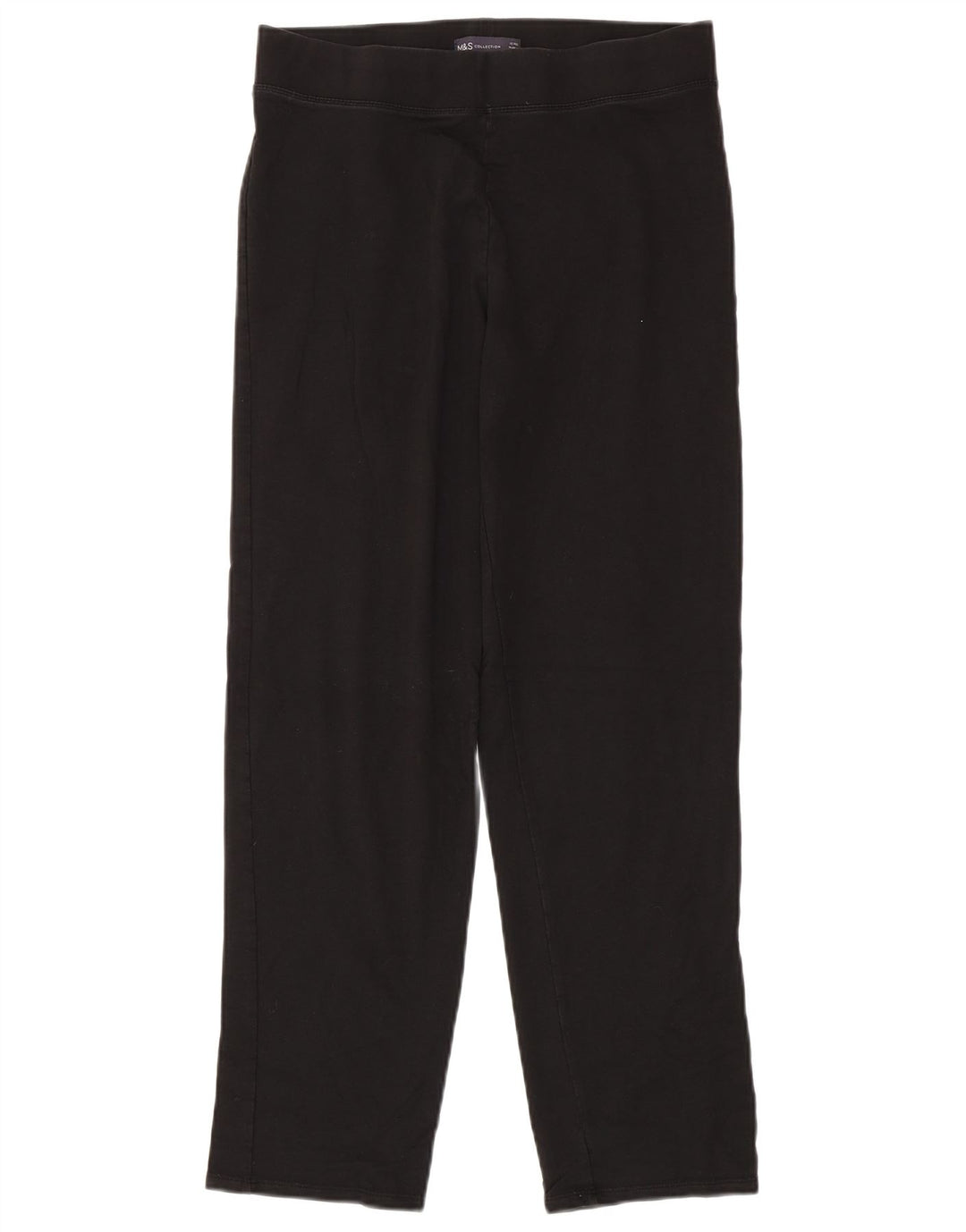 Marks & Spencer Dame Leggings UK 12 Medium Sort Bomuld