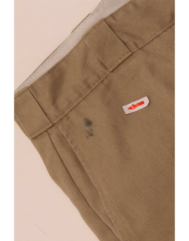 Dickies Mens Straight Chino Trousers W40 L32 Beige Polyester