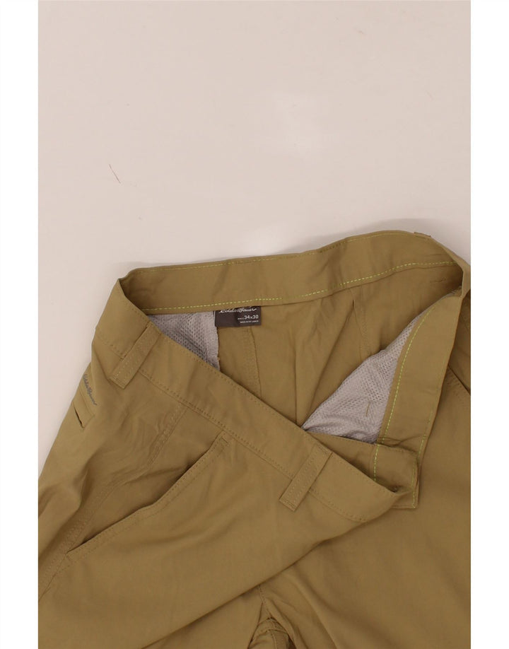 EDDIE BAUER Mens Straight Chino Trousers W34 L30 Beige Vintage Eddie Bauer and Second-Hand Eddie Bauer from Messina Hembry 