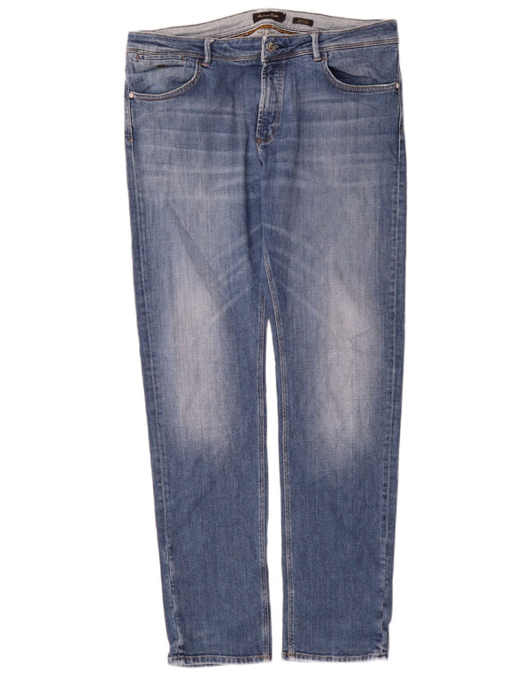 Massimo Dutti Jeans dritti vestibilità casual da uomo EU 46 XL W36 L34 Blu