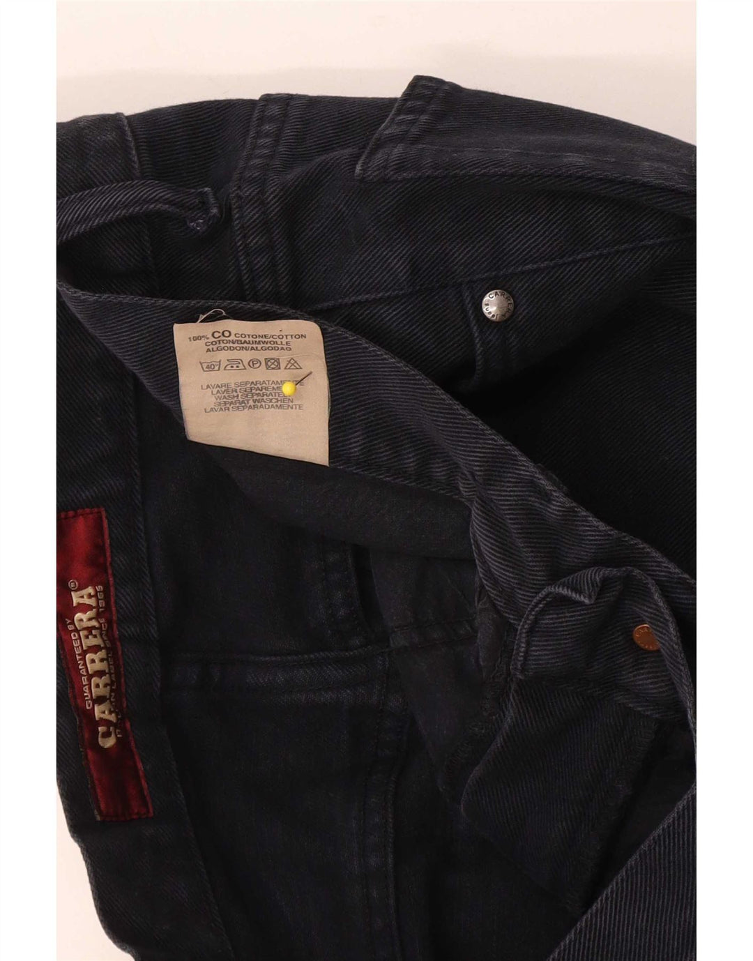 Carrera Mens Straight Jeans W33 L33 Navy Blue Cotton