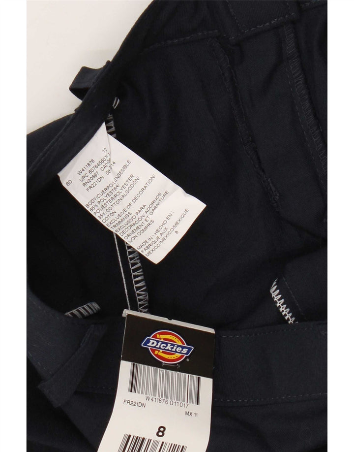 Dickies Damen Graphic Chino Shorts US 8 Medium W30 Marineblau Polyester