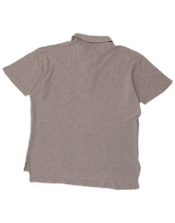 BROOKSFIELD Mens Polo Shirt IT 52 Large Grey Flecked Cotton