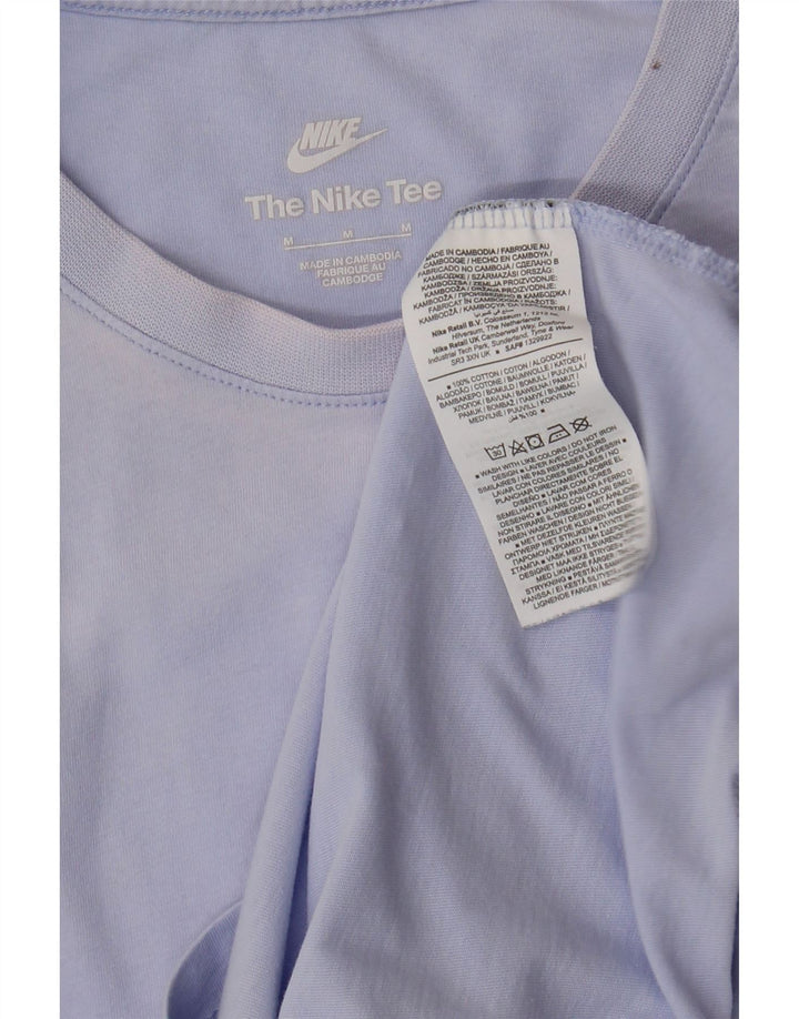 NIKE Mens T-Shirt Top Medium Blue Cotton